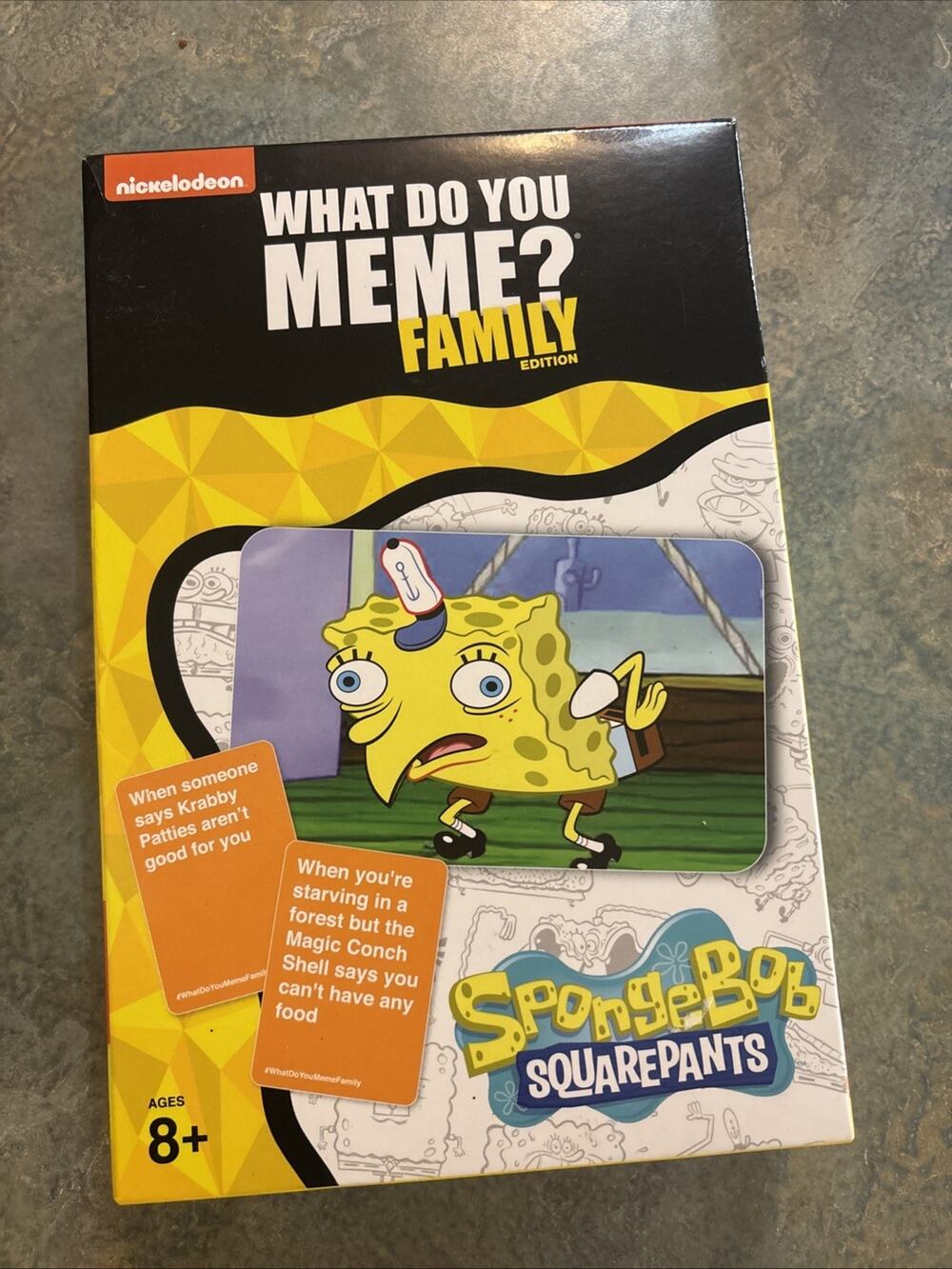 What Do You Meme? Family Edition Spongebob Squarepants Card Game Ages 8+
